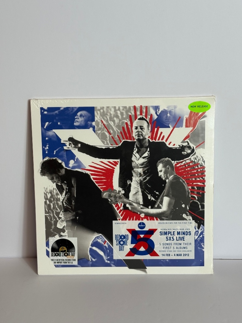 Simple Minds 5X5 Live Red White & Blue Vinyl 3X LP RSD 2022 Limited Edition
